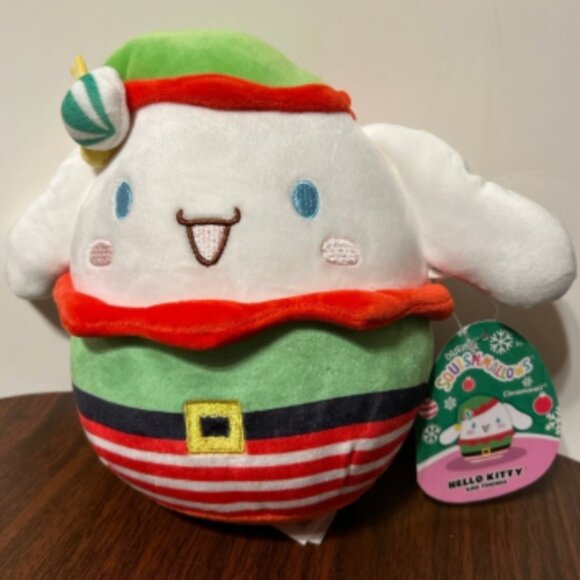 NWT Official Squishmallows Cinnamoroll Holiday Christmas Elf Plush - Picture 1 of 4